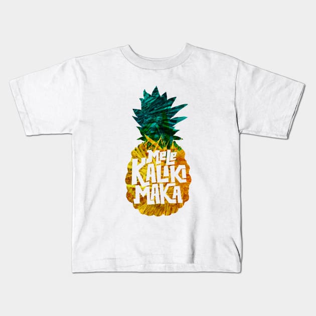 Mele Kalikimaka Kids T-Shirt by J31Designs